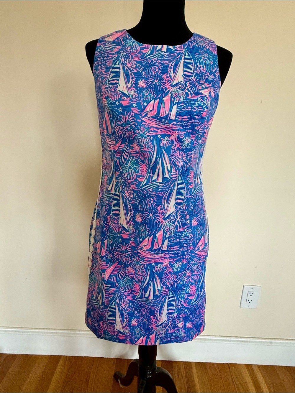 Lilly Pulitzer Mila Shift - Boca Blue it’s a sailabration - Size 6 - NWT